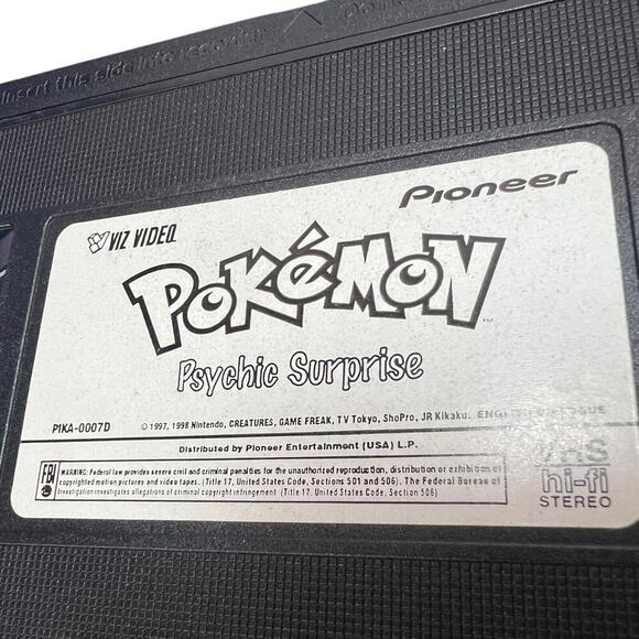 Pokemon Psychic Surprise VHS 1999) Vol. 7 Nintendo Vintage Pioneer Video - Picture 8 of 8